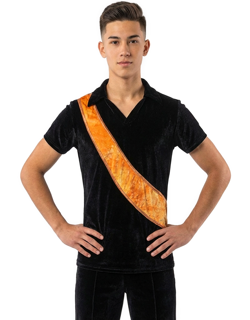 Glitter Tie-Dye Velvet Top 001EHJ