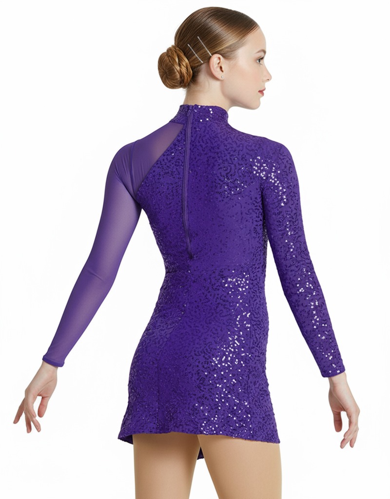 Sequin Ruched Dress 12192