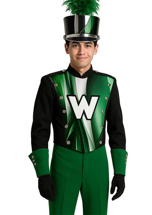 Marching Band Uniform Coat W/ Digitally Printed Shield