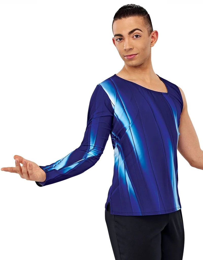 Asymmetric Single Sleeve Male Top D40M