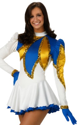 Long Sleeve Double Skirt Dress