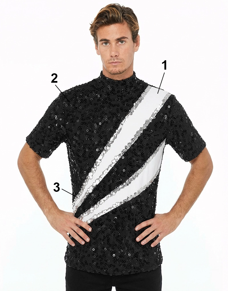 Attitude Is Everything Microsequins Male Top M9466