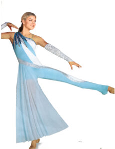 Shop Unchained Melody J22025! Elegant costume for lyrical dance or majorette solos. Custom colors & design elements. Request a free sketch!