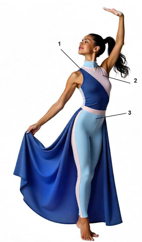 Electric Flare Jumpsuit J32225 - Image 2