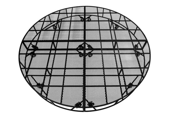 black portable round stage