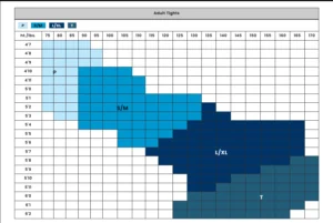 Plus Size Shimmer Tights A55 2 A55 Shimmer Tights Chart