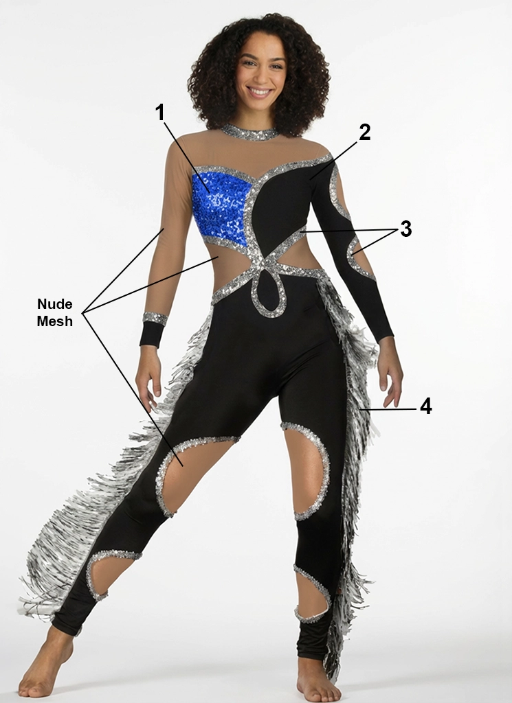 Electric Radiance Unitard U06226