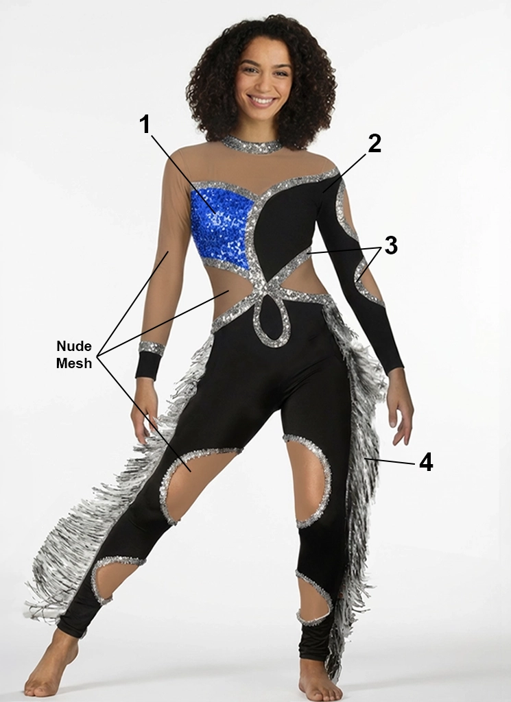 Electric Radiance Unitard U06226