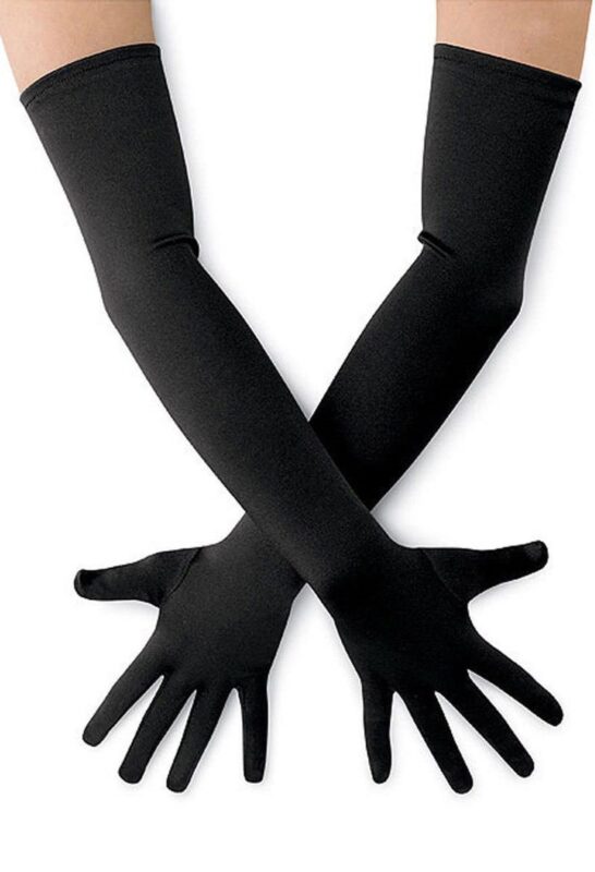 ELBOW LENGTH OPERA SATIN GLOVES