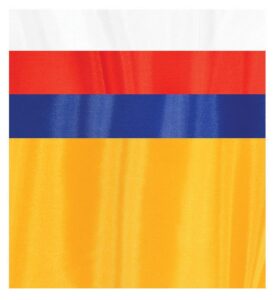 V-1 POLY CHINA SILK RECTANGULAR FLAGS