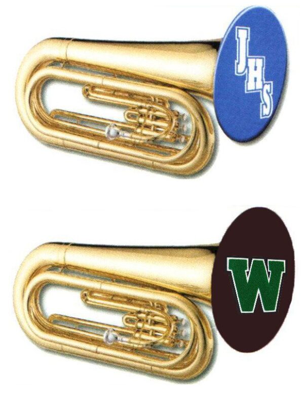 TUBA & SOUSAPHONE COVER W/ SEWN LETTERS OR EMBROIDERED LOGO