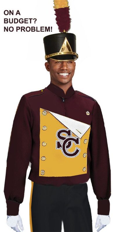 "QUICK SHIP" MARCHING BAND BLOUSE WITH SHIELD