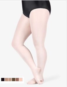 PLUS SIZE FOOTED TIGHTS
