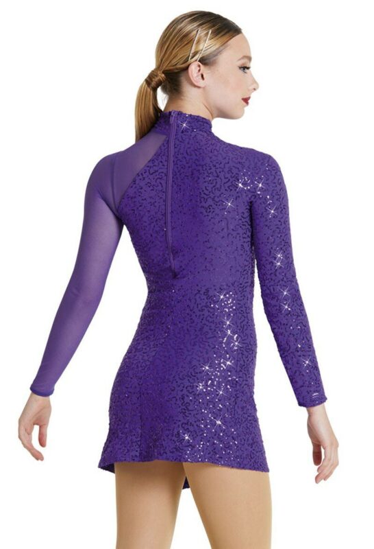 SEQUIN RUCHED DRESS
