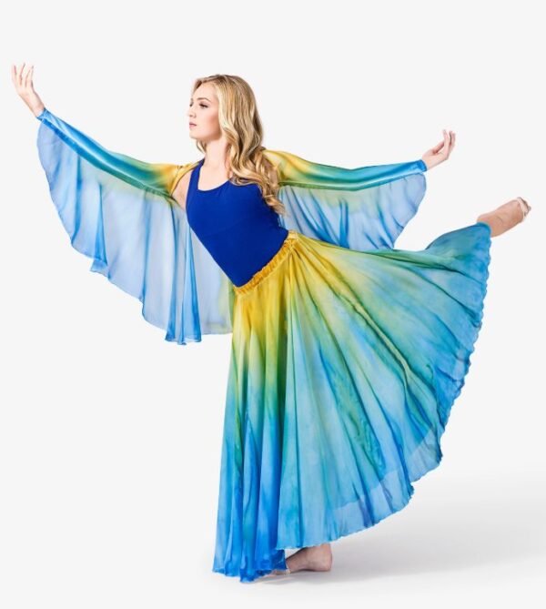 WORSHIP WATERCOLOR SKIRT