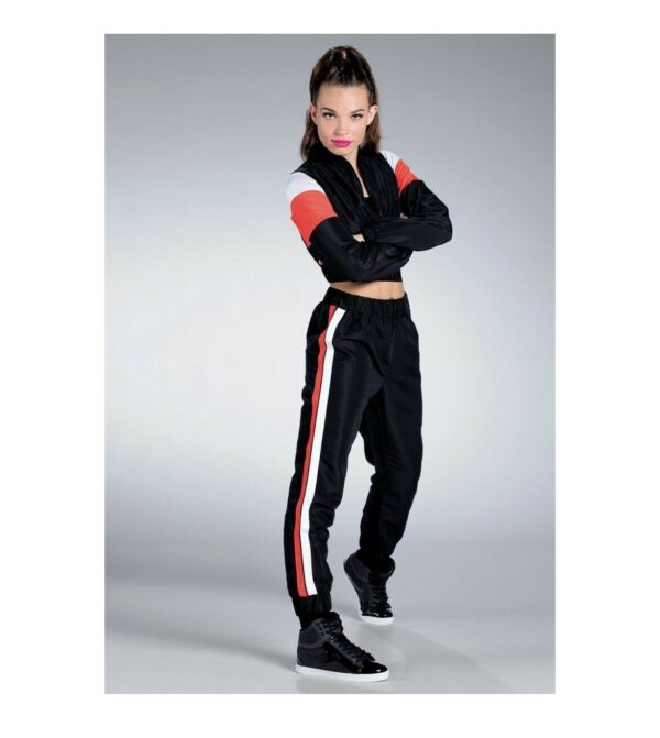 CROPPED COLORBLOCK JACKET & PANTS SET