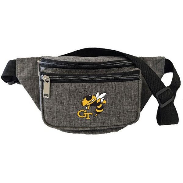 HEATHERED 3-ZIPPER FANNY PACK